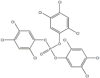 Phosphoric acid tris(2,4,5-trichlorophenyl) ester 구조식 이미지