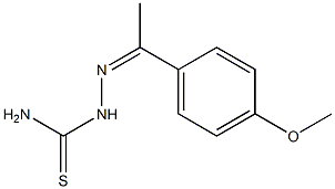 1-(4-Methoxyphenyl)ethanone thiosemicarbazone Structure