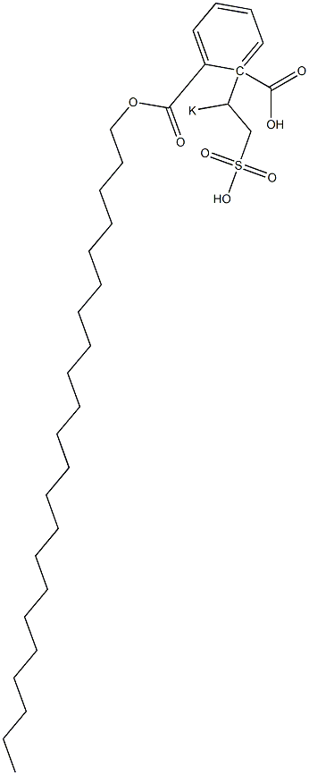 Phthalic acid 1-docosyl 2-(1-potassiosulfoethyl) ester 구조식 이미지