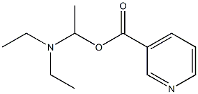 3-[1-(Diethylamino)ethoxycarbonyl]pyridine Structure