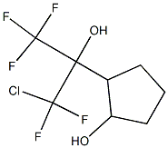 2-(2-Chloro-1-hydroxy-2,2-difluoro-1-trifluoromethylethyl)cyclopentanol Structure