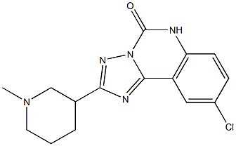 9-Chloro-2-(1-methyl-3-piperidinyl)[1,2,4]triazolo[1,5-c]quinazolin-5(6H)-one Structure
