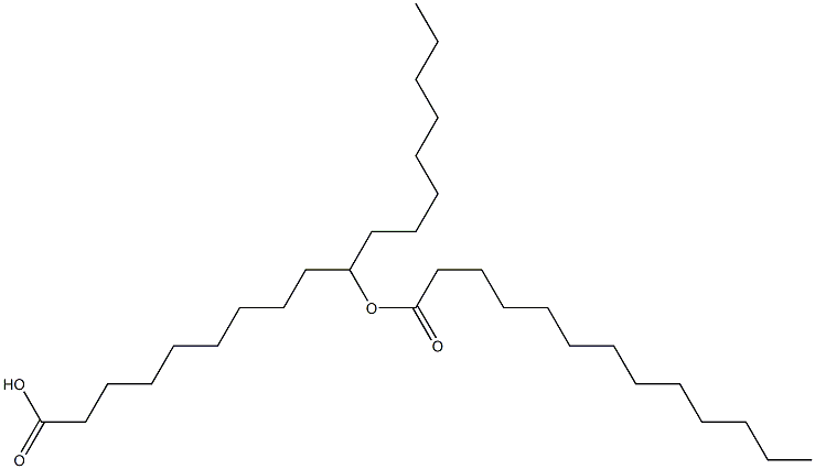 10-Tridecanoyloxyoctadecanoic acid 구조식 이미지