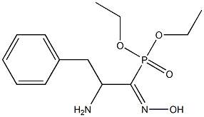 2-Amino-1-hydroxyimino-3-phenylpropylphosphonic acid diethyl ester Structure