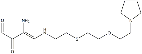 1-[[8-(Pyrrolidin-1-yl)-6-oxa-3-thiaoctan-1-yl]amino]-2-amino-1-butene-3,4-dione Structure