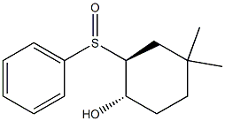 (1S,2S)-4,4-Dimethyl-2-phenylsulfinylcyclohexanol Structure