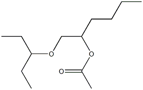 Acetic acid 1-(1-ethylpropoxymethyl)pentyl ester 구조식 이미지