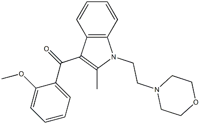 3-(2-Methoxybenzoyl)-2-methyl-1-[2-morpholinoethyl]-1H-indole Structure