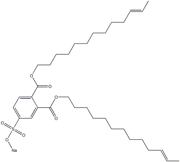 4-(Sodiosulfo)phthalic acid di(11-tridecenyl) ester 구조식 이미지