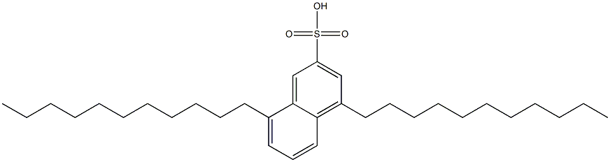 4,8-Diundecyl-2-naphthalenesulfonic acid Structure