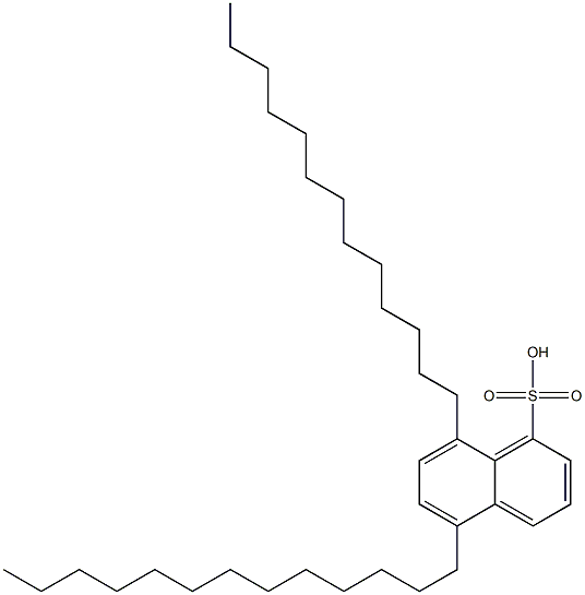 5,8-Ditridecyl-1-naphthalenesulfonic acid Structure