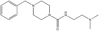 4-Benzyl-N-(2-dimethylaminoethyl)piperazine-1-carboxamide Structure