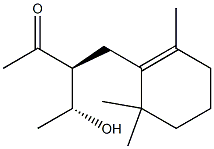 (3S,4R)-4-Hydroxy-3-[(2,6,6-trimethyl-1-cyclohexenyl)methyl]-2-pentanone 구조식 이미지
