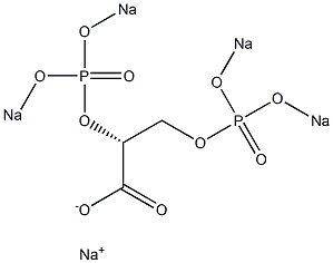 [R,(-)]-2,3-Bis[[di(sodiooxy)phosphinyl]oxy]propionic acid sodium salt 구조식 이미지