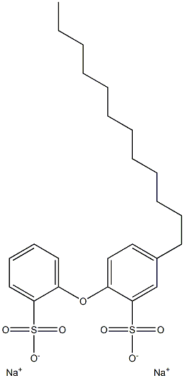 4-Dodecyl[oxybisbenzene]-2,2'-disulfonic acid disodium salt Structure