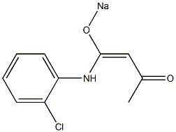 4-(o-Chlorophenylamino)-4-sodiooxy-3-buten-2-one Structure