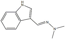 3-[(2,2-Dimethylhydrazono)methyl]-1H-indole 구조식 이미지