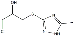 1-Chloro-3-[(5-methyl-1H-1,2,4-triazol)-3-ylthio]-2-propanol Structure