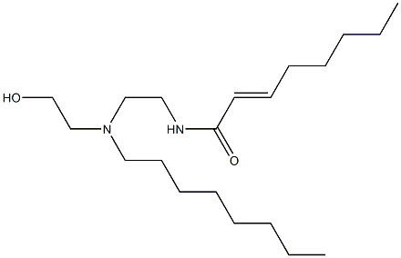 N-[2-[N-(2-Hydroxyethyl)-N-octylamino]ethyl]-2-octenamide 구조식 이미지