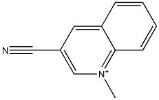 1-Methylquinolinium-3-carbonitrile Structure