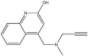 4-[[Methyl(2-propynyl)amino]methyl]quinolin-2-ol Structure