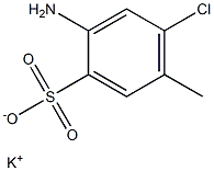 2-Amino-4-chloro-5-methylbenzenesulfonic acid potassium salt 구조식 이미지