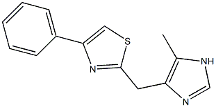 2-(5-Methyl-1H-imidazol-4-ylmethyl)-4-phenylthiazole Structure