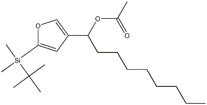 Acetic acid 1-[5-(tert-butyldimethylsilyl)-3-furyl]nonyl ester 구조식 이미지