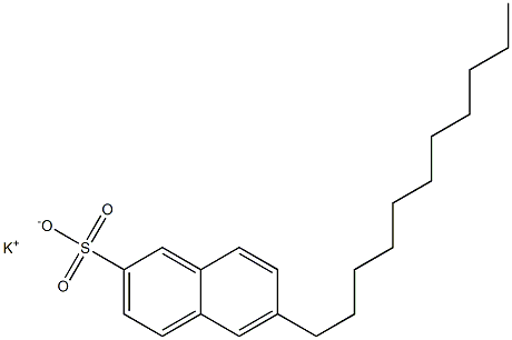 6-Undecyl-2-naphthalenesulfonic acid potassium salt 구조식 이미지