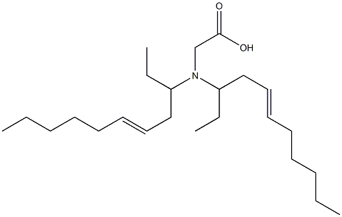 N,N-Di(5-undecen-3-yl)aminoacetic acid Structure