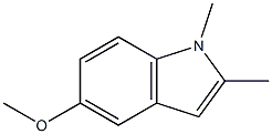 1,2-Dimethyl-5-methoxy-1H-indole Structure