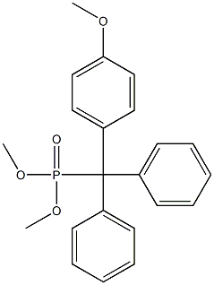 4-Methoxytritylphosphonic acid dimethyl ester 구조식 이미지