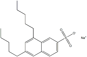 6,8-Dipentyl-2-naphthalenesulfonic acid sodium salt Structure