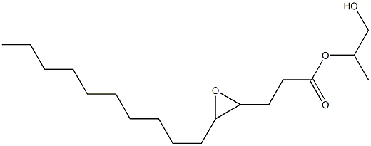 4,5-Epoxypentadecanoic acid 2-hydroxy-1-methylethyl ester 구조식 이미지