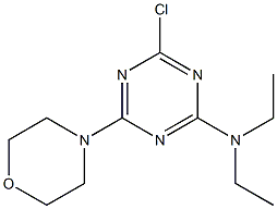 2-Chloro-4-diethylamino-6-morpholino-1,3,5-triazine Structure