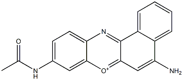 9-(Acetylamino)-5-aminobenzo[a]phenoxazin-7-ium 구조식 이미지