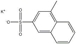 4-Methyl-2-naphthalenesulfonic acid potassium salt Structure