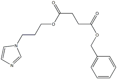 Succinic acid 1-(benzyl)4-[3-(1H-imidazol-1-yl)propyl] ester 구조식 이미지