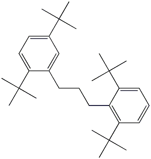 1-(2,5-Di-tert-butylphenyl)-3-(2,6-di-tert-butylphenyl)propane 구조식 이미지