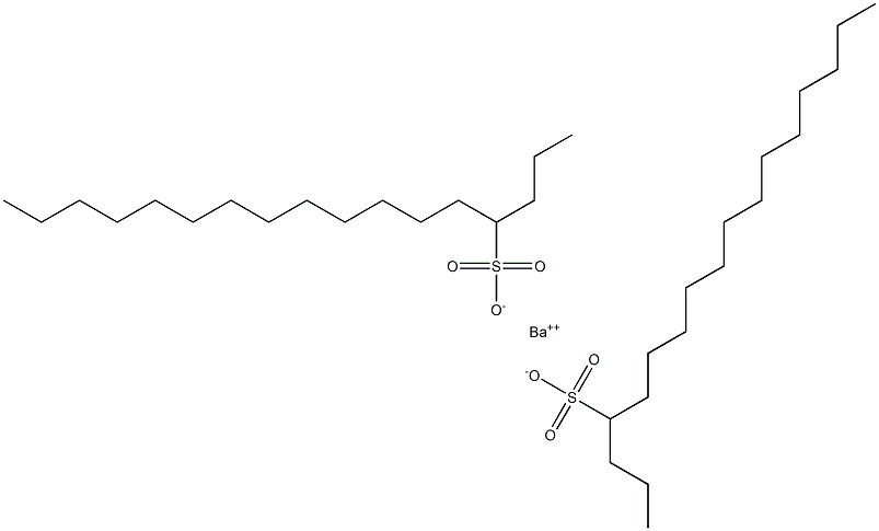 Bis(heptadecane-4-sulfonic acid)barium salt Structure