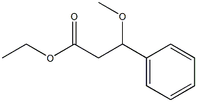 3-Methoxy-3-phenylpropanoic acid ethyl ester 구조식 이미지