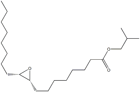 (2R,3S)-3-Octyl-2-oxiraneoctanoic acid isobutyl ester 구조식 이미지