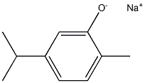 Sodium 5-isopropyl-2-methylphenolate Structure