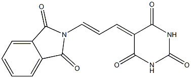 N-[3-[(Hexahydro-2,4,6-trioxopyrimidin)-5-ylidene]-1-propenyl]phthalimide Structure