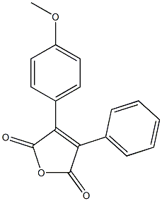 3-(4-Methoxyphenyl)-4-phenylfuran-2,5-dione 구조식 이미지