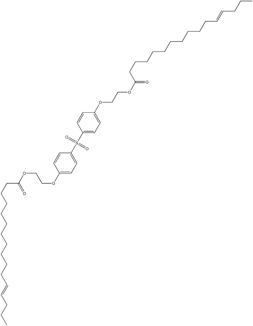 Bis[4-[2-(12-hexadecenoyloxy)ethoxy]phenyl] sulfone 구조식 이미지