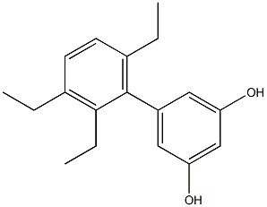 5-(2,3,6-Triethylphenyl)benzene-1,3-diol 구조식 이미지