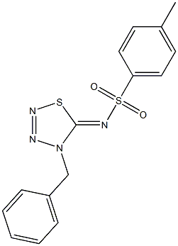 4-Benzyl-5-(4-methylphenyl)sulfonylimino-4,5-dihydro-1,2,3,4-thiatriazole Structure