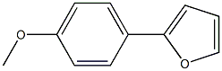 4-Methoxy-1-(2-furanyl)benzene 구조식 이미지