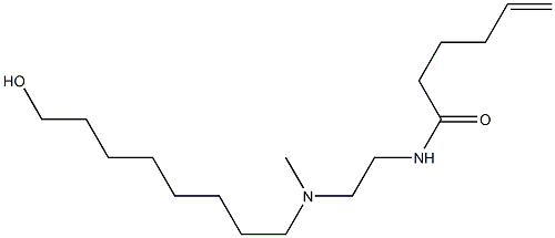 N-[2-[N-(8-Hydroxyoctyl)-N-methylamino]ethyl]-5-hexenamide 구조식 이미지